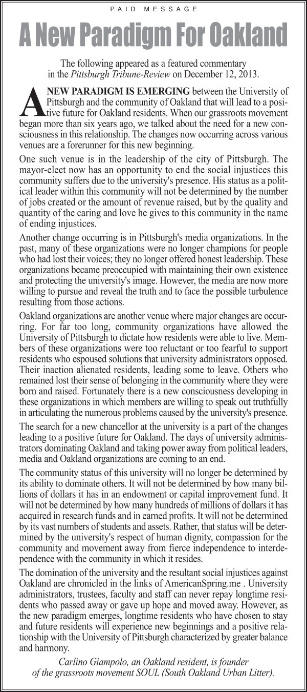 University Times ad